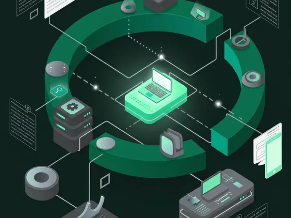 Profissional analisando dados de transformação digital em painel com múltiplas telas